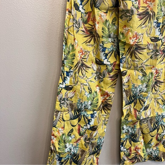 Elliott Lauren Size Small Tropical Linen Pants - Picture 5 of 6